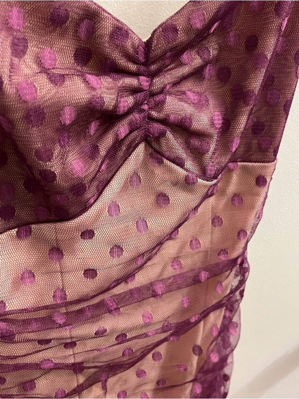 More to Come Elena Mini Dress In Fuchsia Size XXS - Picture 3 of 6